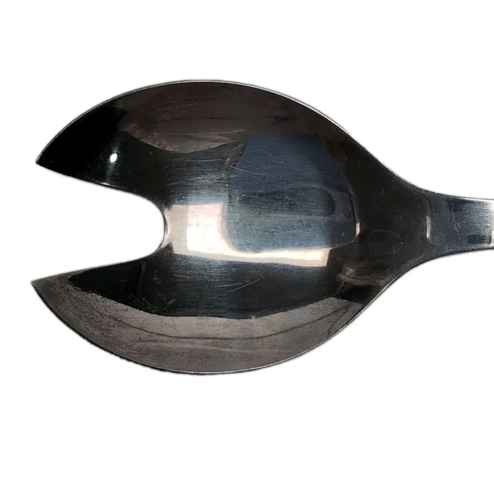 DDR ABS Rostfrei Blue Onion Porcelain Handle Salad Servers + Bottle Opener 18/10